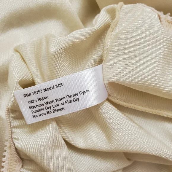 Vintage Champagne & Lace Bloomer Slip Shorts - Picture 3 of 5